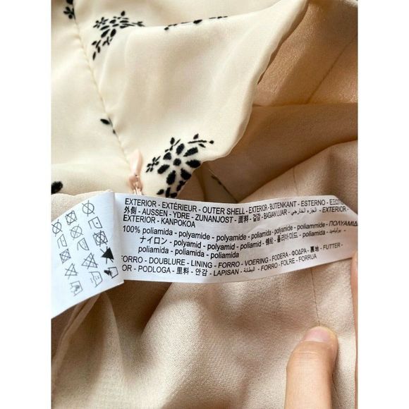 NWOT ZARA Sheer Organza Velvet Floral Puff Sleeve Bustier Crop Top Blouse Size S - Picture 10 of 13